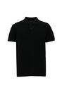  Siyah  Polo Yaka Slim Fit Nakışlı Tişört