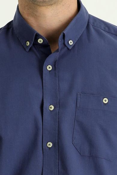 Erkek Giyim - İNDİGO XL Beden Uzun Kol Regular Fit Spor Gömlek