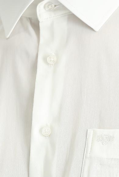 Erkek Giyim - Beyaz 4X Beden Uzun Kol Klasik Gömlek
